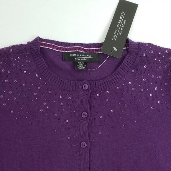 Central Park West New York Sequin/Beaded Sweater NWT! - Picture 5 of 7
